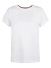 Eleventy Crew Neck Short-sleeved T-shirt In White
