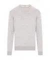 Eleventy Wool And Silk Sweater In White