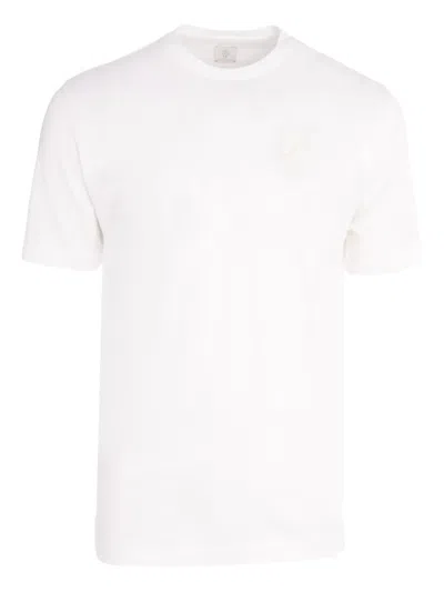 Eleventy Round-neck T-shirt In White