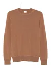 Eleventy Round-neck Wool Sweater In Brown