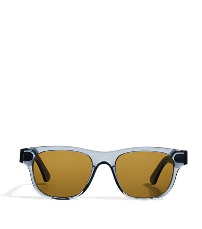 Eleventy Round Sunglasses In Gray