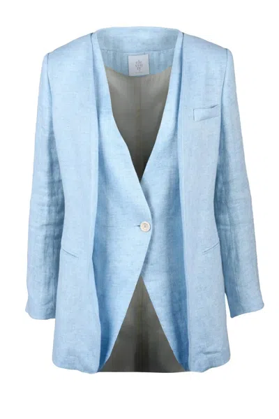 Eleventy Rounded Blue Jacket