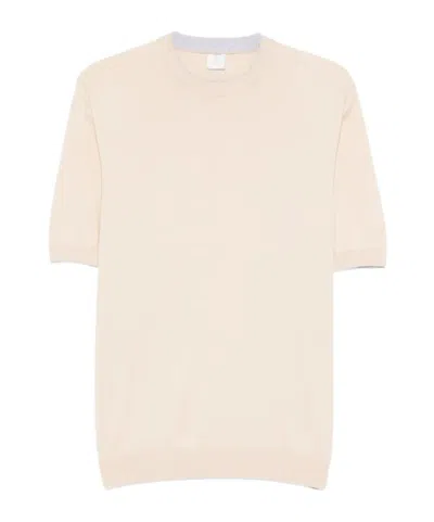 Eleventy Round-neck T-shirt In Neutral