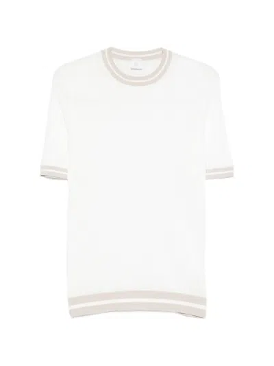 Eleventy Round-neck T-shirt In White