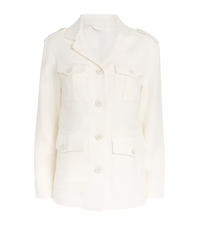 Eleventy Safari Jacket In White
