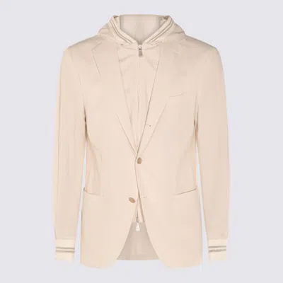 Eleventy Sand Cotton Blazer In Beige