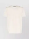 Eleventy Sand Cotton Crew Neck T-shirt In White