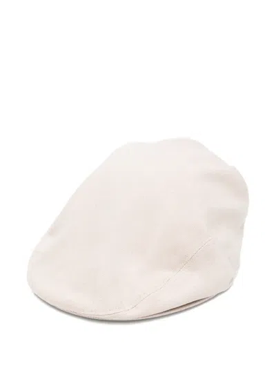 Eleventy Sand Cotton Hat In Neutral