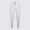 Eleventy Trousers Featuring Elastic Waistband And Pockets In White