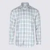 Eleventy Relaxed Plaid Long Sleeve Button-down Shirt In Multi