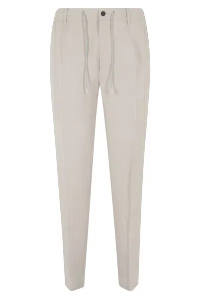 Eleventy Sand Drawstring-band Lyocell-blend Jogger Pants In Neutral