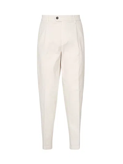 Eleventy Sand Oversized Cotton Cashmere Pants
