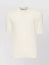 Eleventy Sand Ribbed Crew Neck T Shirt