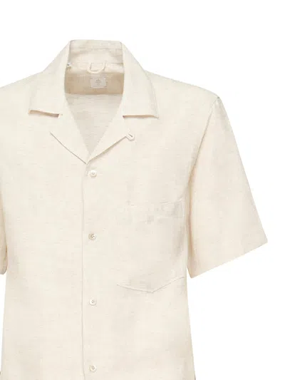 Eleventy Sand Short Sleeve Shirt