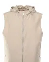 Eleventy Silk Hooded Vest