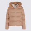 Eleventy Insulated Jackets With Fur Trim Hood In Brown