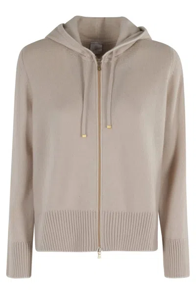 ELEVENTY SANDY CASHMERE HOODIE WITH ADJUSTABLE HOOD