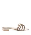 Eleventy Satin Embellished Mules 20