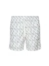 Eleventy Swimming Costume With Geometric Print In White