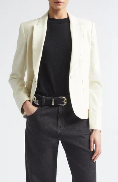 Eleventy Sequin Detail Alpaca Blend Blazer In Neutral