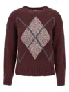 Eleventy Sequin-embellished Sweater In Brown