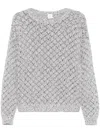 Eleventy Sequin-embellished Sweater In Grey