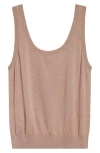 Eleventy Sequin Openwork Silk & Cotton Sweater Vest