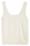 Eleventy Sequin Openwork Silk & Cotton Sweater Vest In White