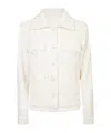 Eleventy Sequin-embellished Tweed Jacket In White