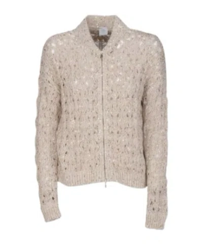 Eleventy Sequined Sweater In Brown