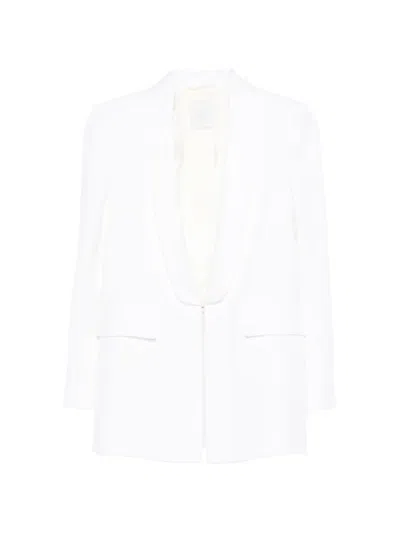 Eleventy Shawl Collar Blazer In White