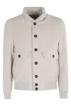 Eleventy Single-breasted Button-down Long Sleeve Casual Jacket In Gray