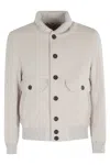 Eleventy Single-breasted Button-down Long Sleeve Casual Jacket In Multi