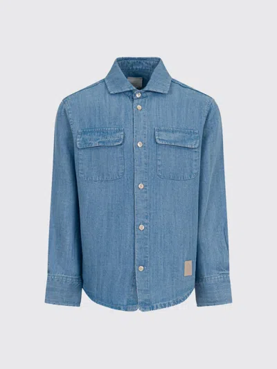 Eleventy Shirt  Kids Color Gnawed Blue