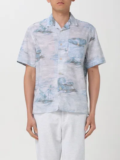 Eleventy Shirt  Men Color Gnawed Blue
