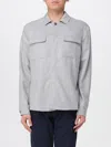 Eleventy Over Shirt Jacket Light Melange Gray In Gray