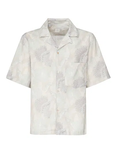 ELEVENTY SHIRT WITH PAISLEY PRINT