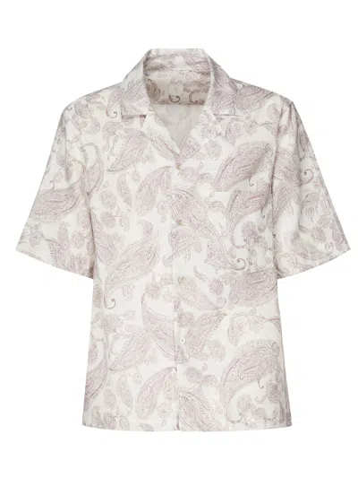 ELEVENTY SHIRT WITH PAISLEY PRINT