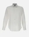 Eleventy Dandy Cotton Shirt Long Sleeve In White In White