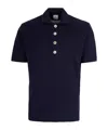 Eleventy Buttoned Short-sleeve Polo Shirt In Blue