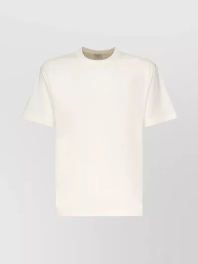 Eleventy Short Sleeve Cotton T-shirt In White