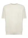 Eleventy Sand Cotton Crew Neck T-shirt In Neutral