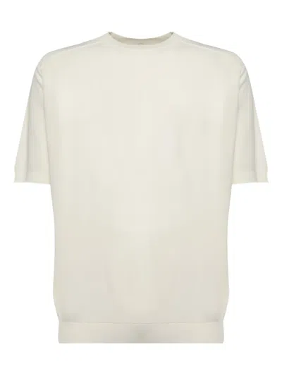 Eleventy Short-sleeve Cotton T-shirt In Neutral