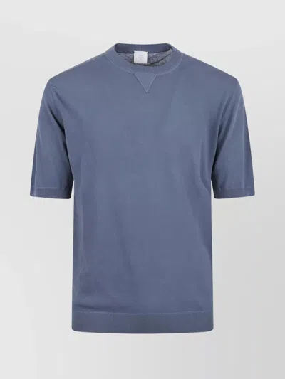 ELEVENTY SHORT SLEEVE CREW NECK SWEATER