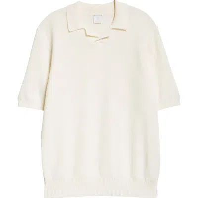 ELEVENTY ELEVENTY SHORT SLEEVE POLO SWEATER