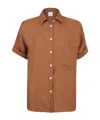Eleventy Short Sleeve Shirt In Brown