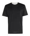 Eleventy Crew Neck Plain Design Short Sleeves In Black