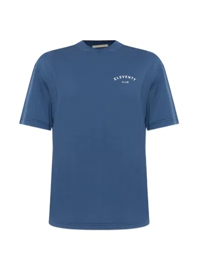 Eleventy Short-sleeve T-shirt In Blue