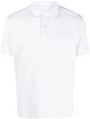 Eleventy Short-sleeved Cotton Polo Shirt In Grey