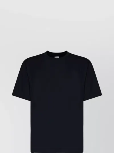 Eleventy Short-sleeved Crew Neck Cotton T-shirt In Blue